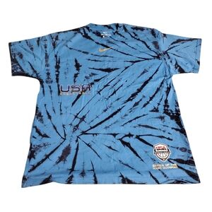 Nike Dream Team USA Men's Basketball Olympic Courtside T-Shirt Gold Stars Sz M